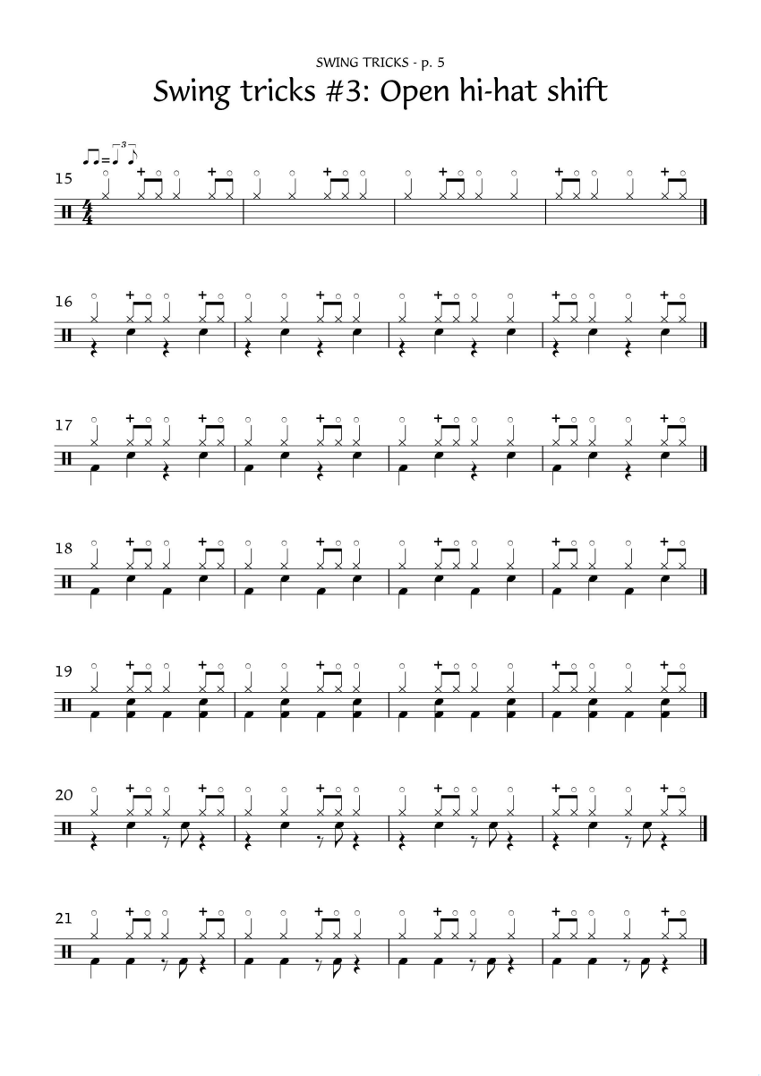 EDM 02 P05 Swing tricks 03 Open hi-hat shift