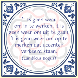 Tegeltje Weer