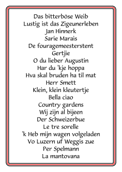 Inhoudlijst EAC 05