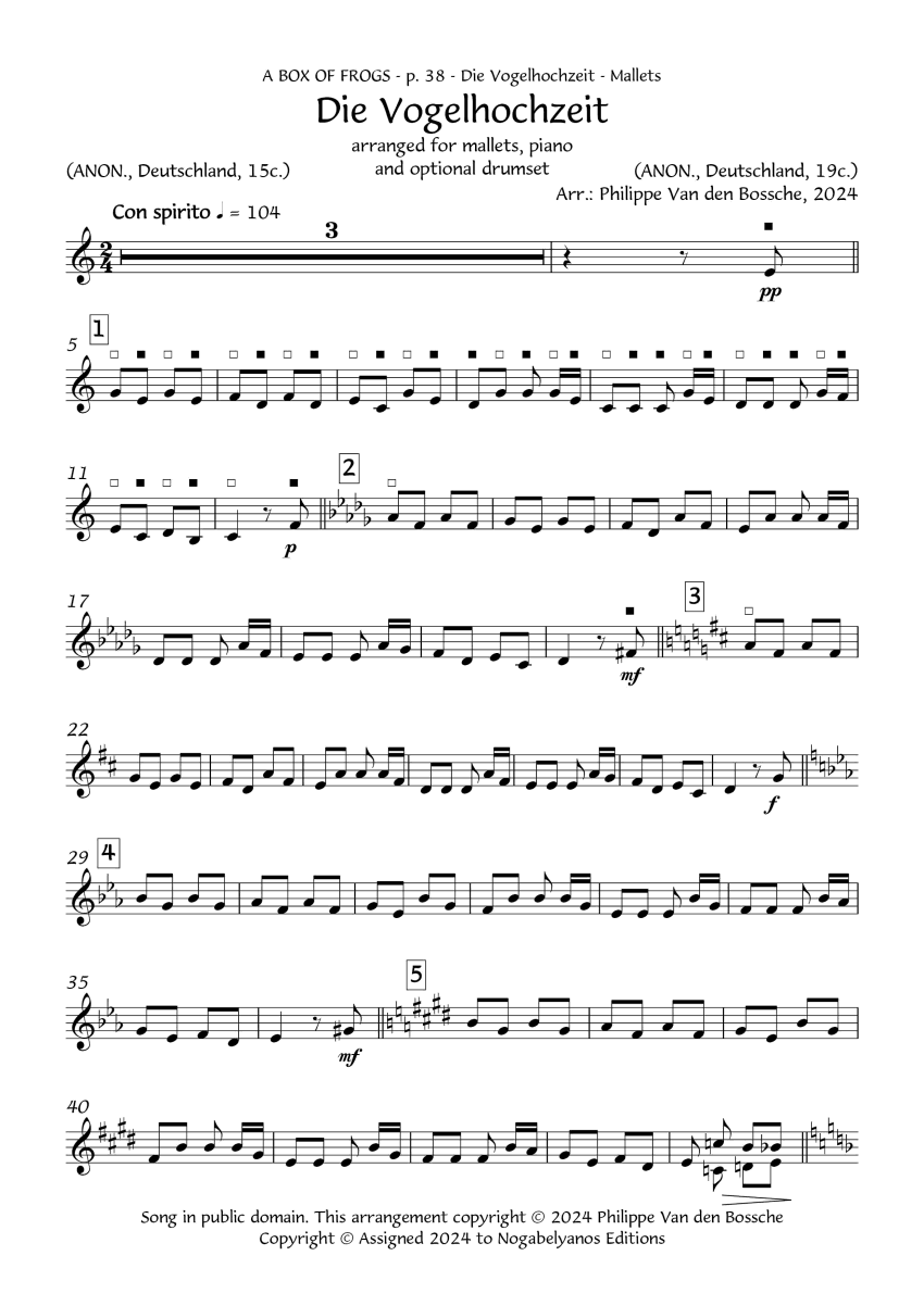 SIC 01 P38 Vogelhochzeit Mallets P01